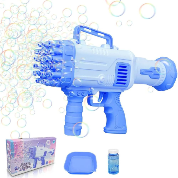 32 Holes Bubble Gun with Bubble Solution - Image 11
