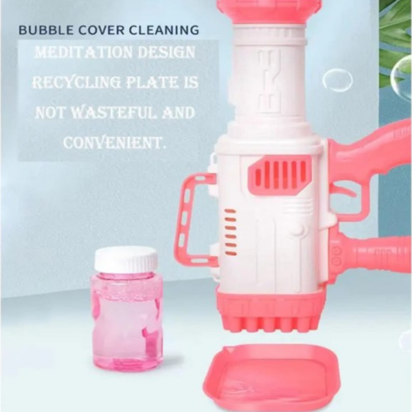 32 Holes Bubble Gun with Bubble Solution - Image 3