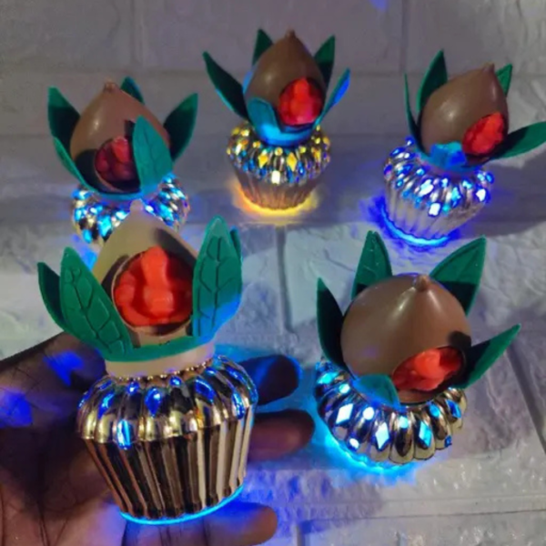 LED Kalash with Meena Leaf - Image 3