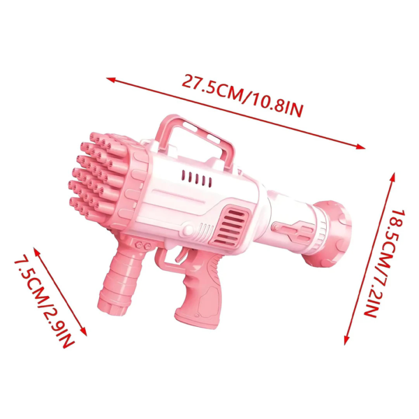 32 Holes Bubble Gun with Bubble Solution - Image 7