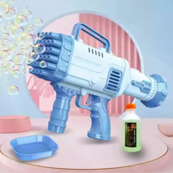 32 Holes Bubble Gun with Bubble Solution - Image 9