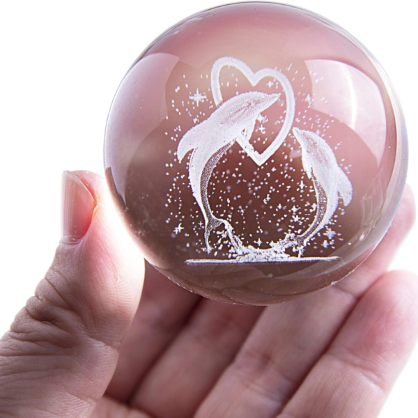 3D DOLPHIN Crystal Ball Lamp for Home, Office - Image 7
