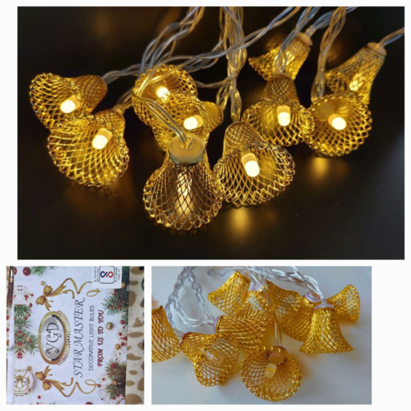 10 Pcs Metal Bell in String Light