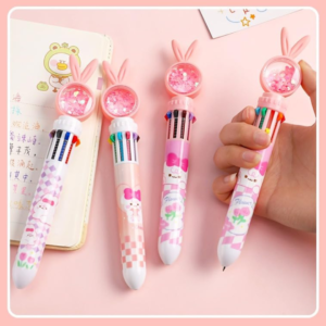 Rabbit Style Multicolour 10-in-1 Ballpoint Pens (Pack of 2)