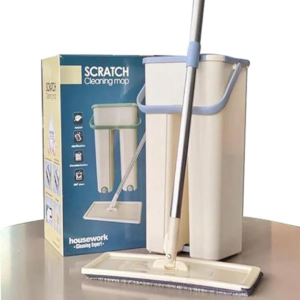 Hands-Free Flat Mop with Bucket for Floor Cleaning