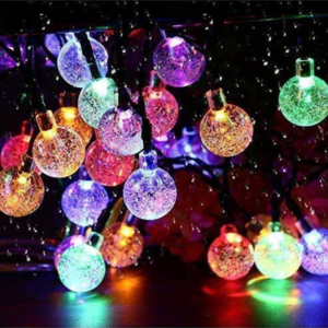 20 LED Crystal Globe Ball Outdoor Lights (4 meter)