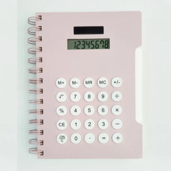 Calculator Diary Notebook (Solar Power)
