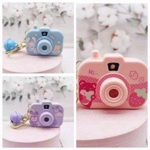 Stylish Camera Keychain with Built-in Projector