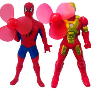 Mini Hand Press Superhero Fan Toy