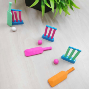 Cute Cricket Kit Erasers Set (Pack of 5)