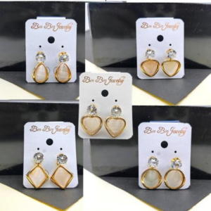 Stylish Latest Casual and Cute Earrings (2 Pairs)