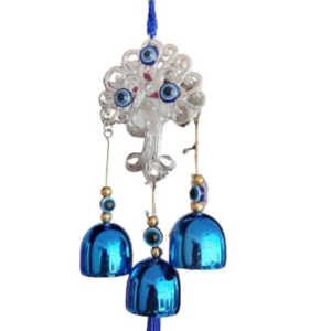 Beautiful Metallic Silver Tree Evil Eye