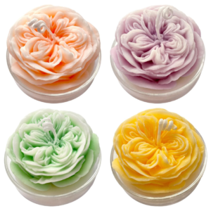 Aesthetic Fragrance Rose Shape Candles (Pack of 2)