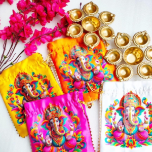 Ganesha Potli Bags with Beads all Sides