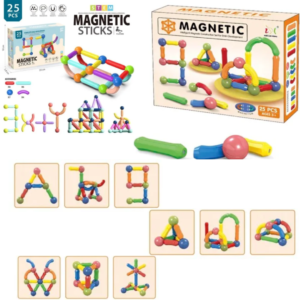 Educational Magnetic Building Blocks (25 Blocks Set)