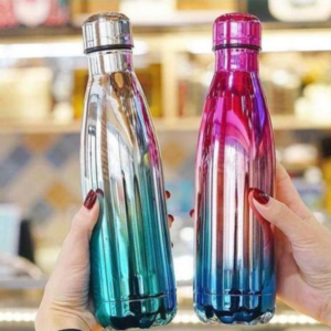 Double Wall Vacuum Insulated Rainbow Stainless Steel Bottle (1000 ml)