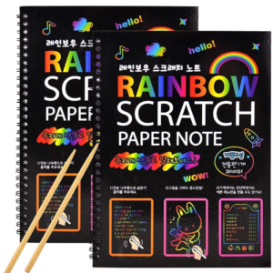 Rainbow Scratch Art Books (Pack of 4)