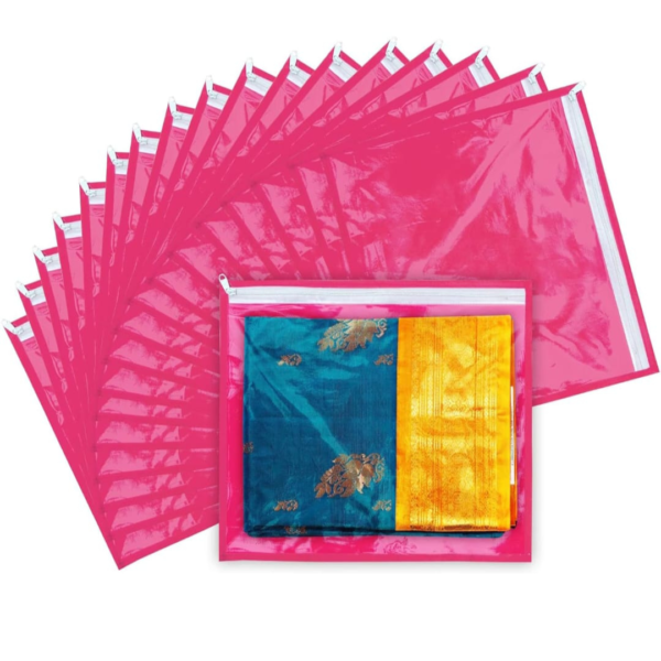 Single Packing Saree Organizer with Zip Closure (pack of 12)