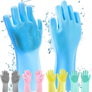Silicone Dish Washing Hand Gloves (1 Pair)