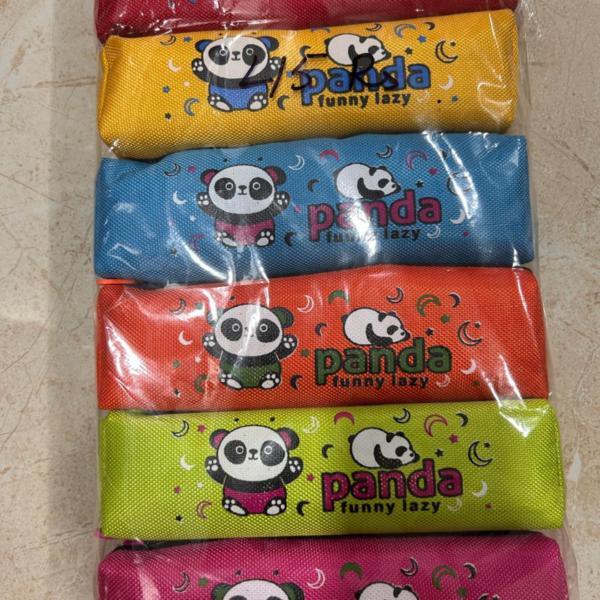 Space/Panda Print Stationery Pouch with Zipper (Pack of 3)