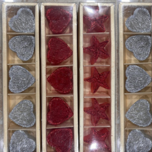 Scented Heart/Star Shape Wax Candle (Set of 5 Pcs)