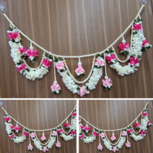 Handicraft Premium Multi Flower with Beads Garland Toran