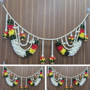 Handicraft Premium Multi Flower with Beads Toran