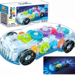 3D Bump & Go Gear Car Toy with Lights and Music