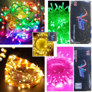 V-Touch 8 meter Single Colour LED String Light (Warm, Pink, Yellow, Green)