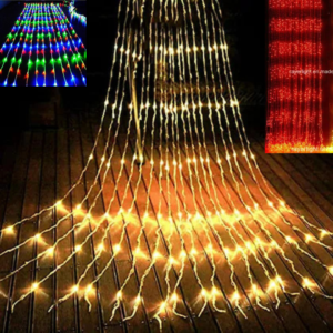 Waterfall Curtain Light with 320 LED (10 Strings, 3x3 Mtr)