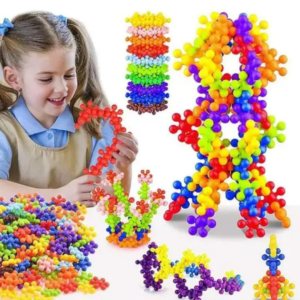 Educational Interlocking Star Link Construction Blocks (100 Pieces)
