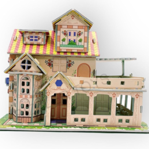 3D DIY Puzzle Cardboard House