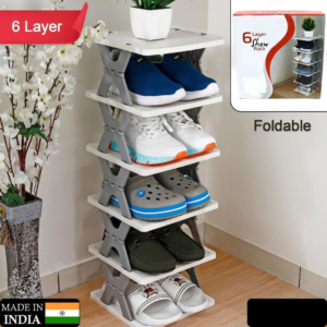6 Layer Space Saver Foldable Shoe Rack