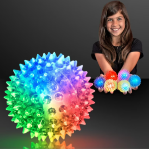 Bouncing Light Flashing Spike Ball
