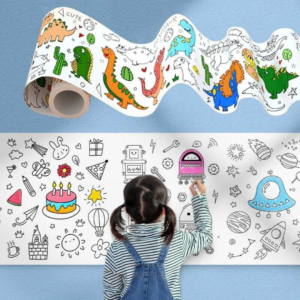 Kids Sticky Colouring Paper Roll (30 cm x 300 cm)