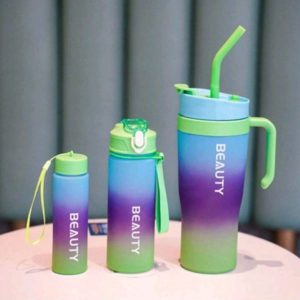 Motivational Water Bottle/Tumbler (Set of 3 Pcs)