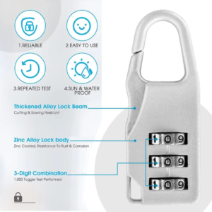 Travel Lock with Password Combination