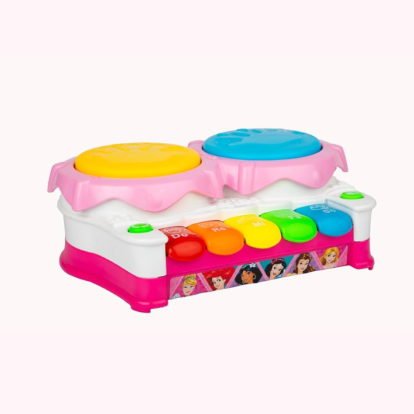 2 in 1 Drum with Piano Musical Toy with Flashing Lights & Sounds