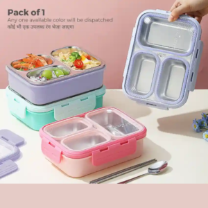 Insulated Leak Proof 3 Compartment Lunch Box