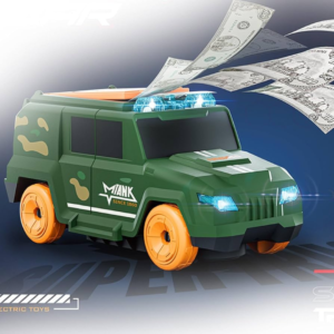 360° Rotation, Bump & go, Cash Spray Car Toy with Light & Music