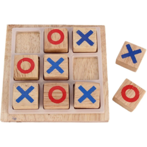Premium Wooden Tic Tac Toe Puzzle Game