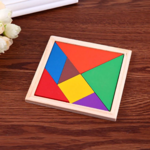 7 Piece Wooden TANGRAM Premium Quality Puzzles Game